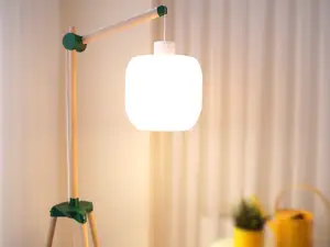 DIY Floor Lamp: Combining 3D Printing & Wood Dowel