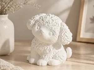歪头狗狗摆件