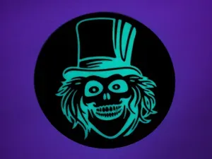 Disney's Haunted Mansion Coasters Glow in the dark