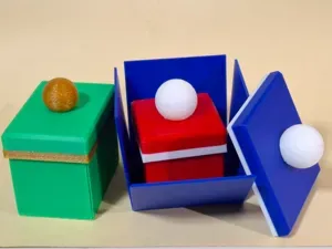 Folded gift box, more than 70 different sizes