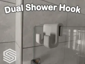 Designer Glass Shower hook