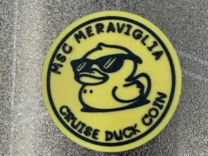 MSC MERAVIGLIA CRUISE DUCK COIN