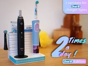 Porte brosses à dent Oral-B avec motif de vagues