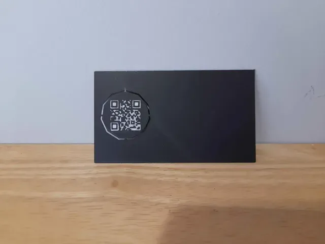 Business Card with Detachable Cart Token + QR Code — Фото 5 из 5