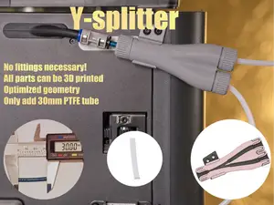 Y-splitter connector - no hardware necessary