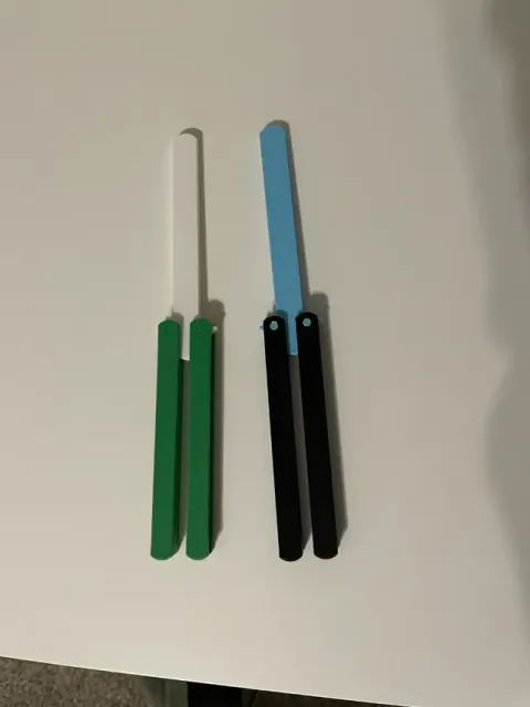 Butterfly knife/Balisong trainer *Fully 3d printed — Фото 2 из 4