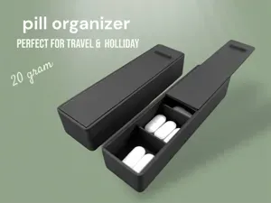 Pill Organizer (box) with Sliding Lid