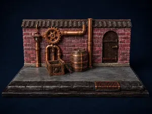 Suporte para miniaturas estilo Steam Punk