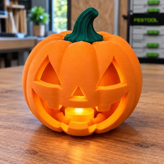 Jack-O'-Lantern Pumpkin Halloween Tealight Holder — Image 6 of 6