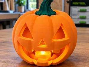 Jack-O'-Lantern Pumpkin Halloween Tealight Holder