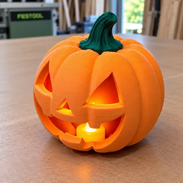 Jack-O'-Lantern Pumpkin Halloween Tealight Holder — Image 5 of 6
