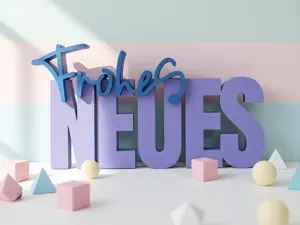00131 Schriftzug Frohes Neues