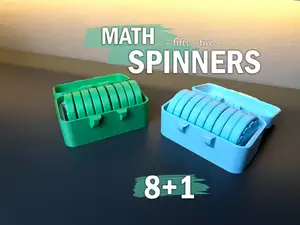 Box for 9 MATH FIDGET SPINNERS (5,5cm)