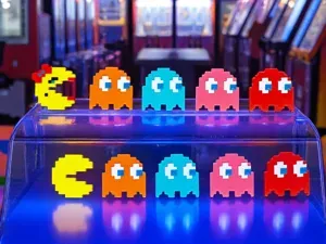 Retro Pac-Man & Ghosts Fridge Magnets