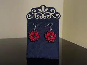 Pendientes Flor de Pascua
