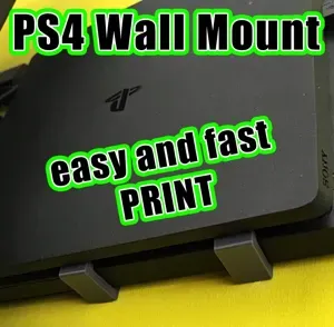 PS4 wall mount - Simply print.