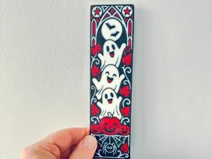Halloween Ghost Bookmark Ghosts, Pumpkins Bats