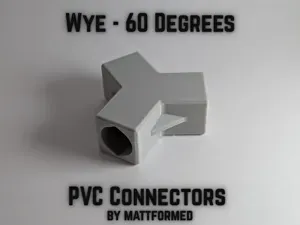 PVC 60 Degree Wye / "Y" Connector (All Sizes)