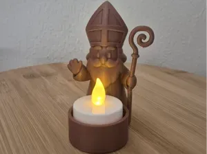 Sinterklaas LED-theelichthouder