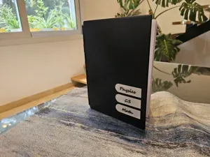 Modular A5 Notebook Refillable Pages, Line Stencil
