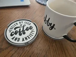 Coffee and anxiety coasters