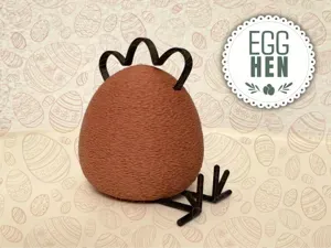 Minimal modern easter chicken decoration - NO AMS