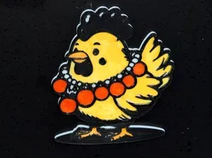 Christmas Chicken Fridge Magnet