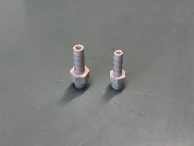Parametric Auto-Labeled Male UNC Hose Adapter — Image 8 of 10