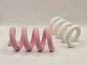 Retro Spiral Sculptural Decor Stand