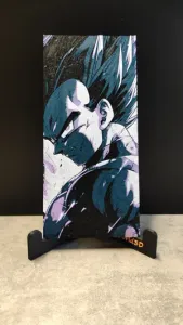 Vegeta portrait from DragonBall Z - HueForge