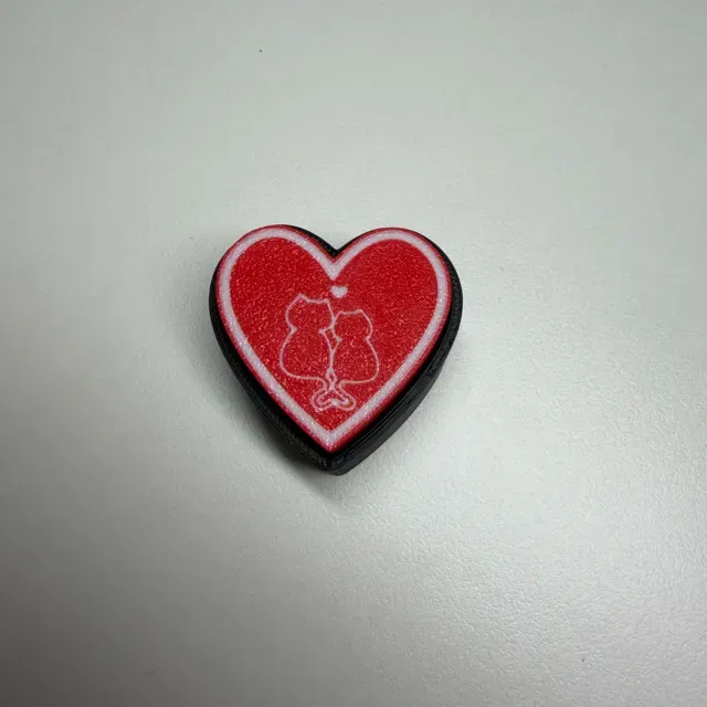 Valentine's day heart shaped fidget clicker cats — Фото 9 из 10