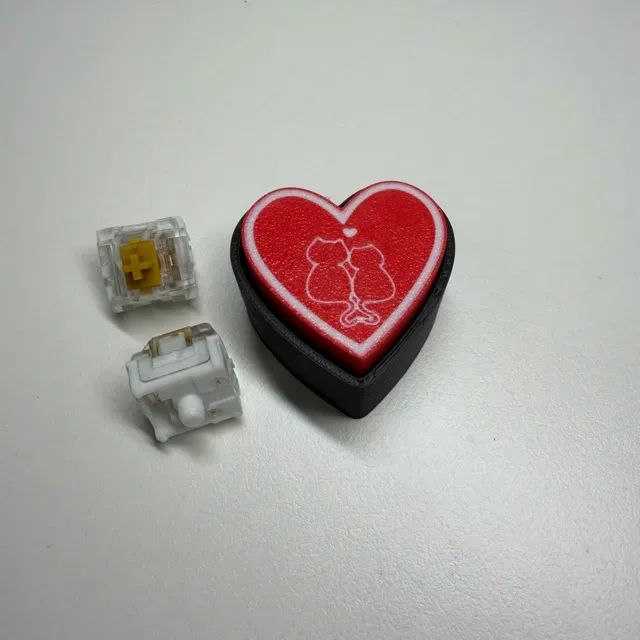 Valentine's day heart shaped fidget clicker cats — Фото 2 из 10
