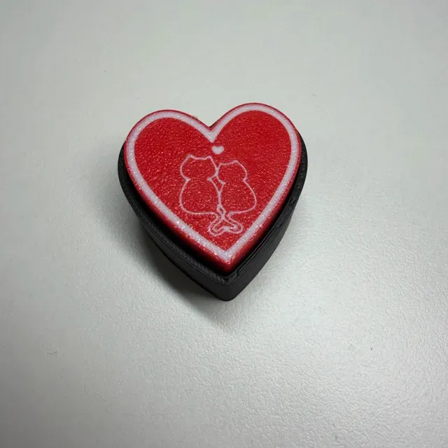 Valentine's day heart shaped fidget clicker cats — Фото 6 из 10