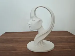 Flow On Mind – Abstract Female Profile