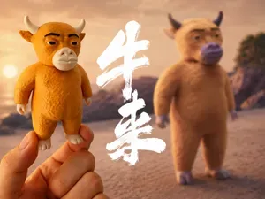 牛来电影手办摆件
