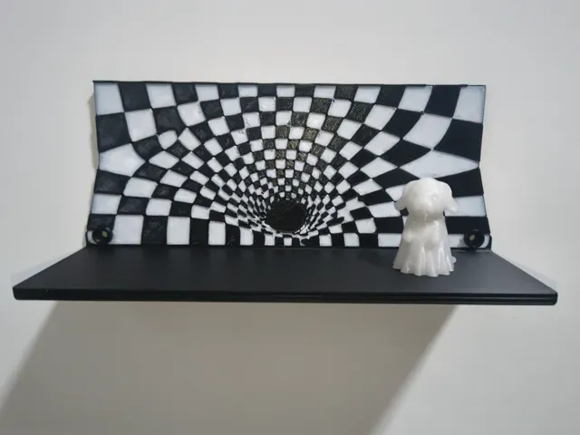 Vortex Optical Illusion Wall Shelf