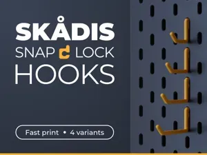 IKEA Skadis Basic Snap Lock Hooks Set
