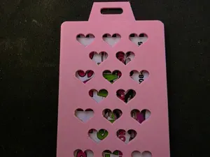 heart badge holder 4 variants