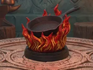 Sacred Skillet DND Spiritual Weapon / Miniature