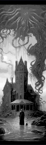 Gothic Horror Bookmarks set of 3 - Cthulho Lovecraftian Designs — Фото 4 из 5