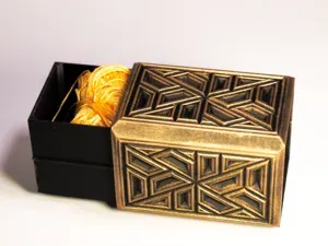Art Deco Geometric Sliding Box