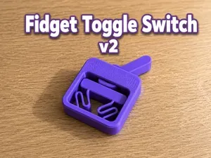 Fidget Toggle Switch v2 - Print in Place