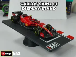 Display Stand F1 Carlos Sainz Escala 1:43 Bburago