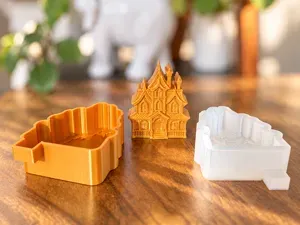 Haunted House – Flat Decorative Candle Mold Design
