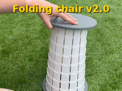 Folding Chair v2.0 (Portable stool)