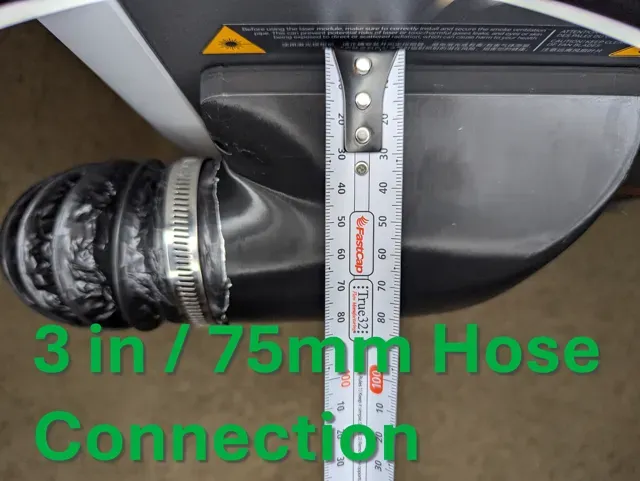 H2D/H2S Right Angle Exhaust Vent 3in/4in(75/100mm) — Image 2 of 8