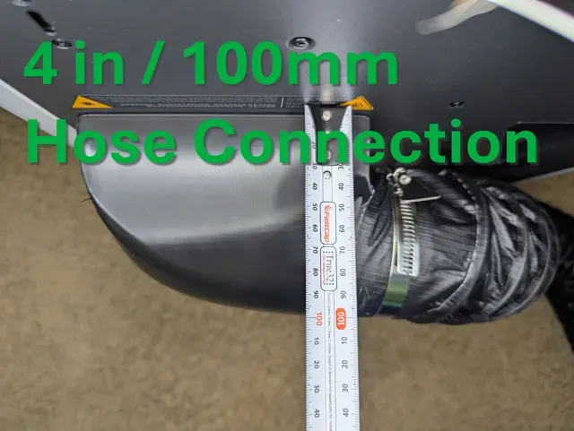 H2D/H2S Right Angle Exhaust Vent 3in/4in(75/100mm) — Image 3 of 8
