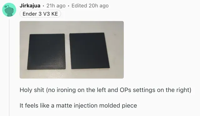 Ironing Recommended Settings Calibration Test — Image 6 of 9