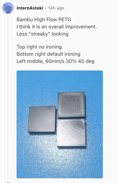 Ironing Recommended Settings Calibration Test — Image 5 of 9