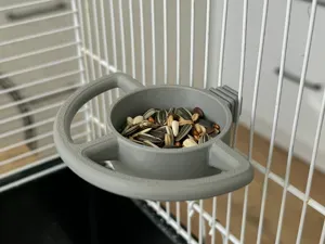Bird Cage - Bowl Feeder with Perch
